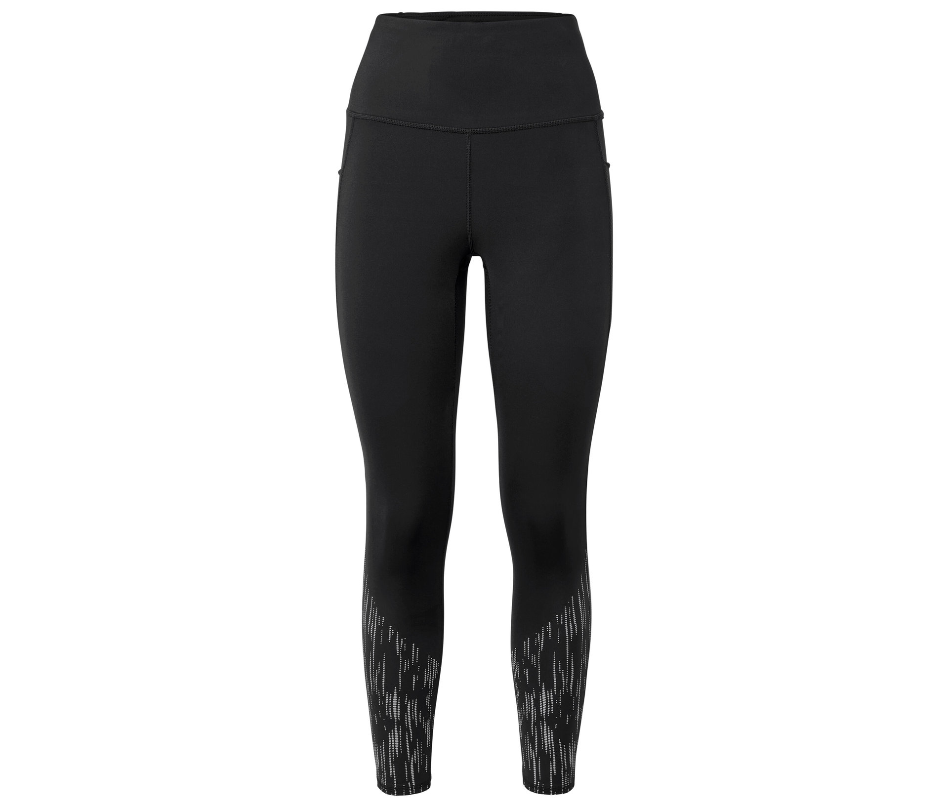 Sporttight - Damen - Gr. XS - schwarz/print - schwarz