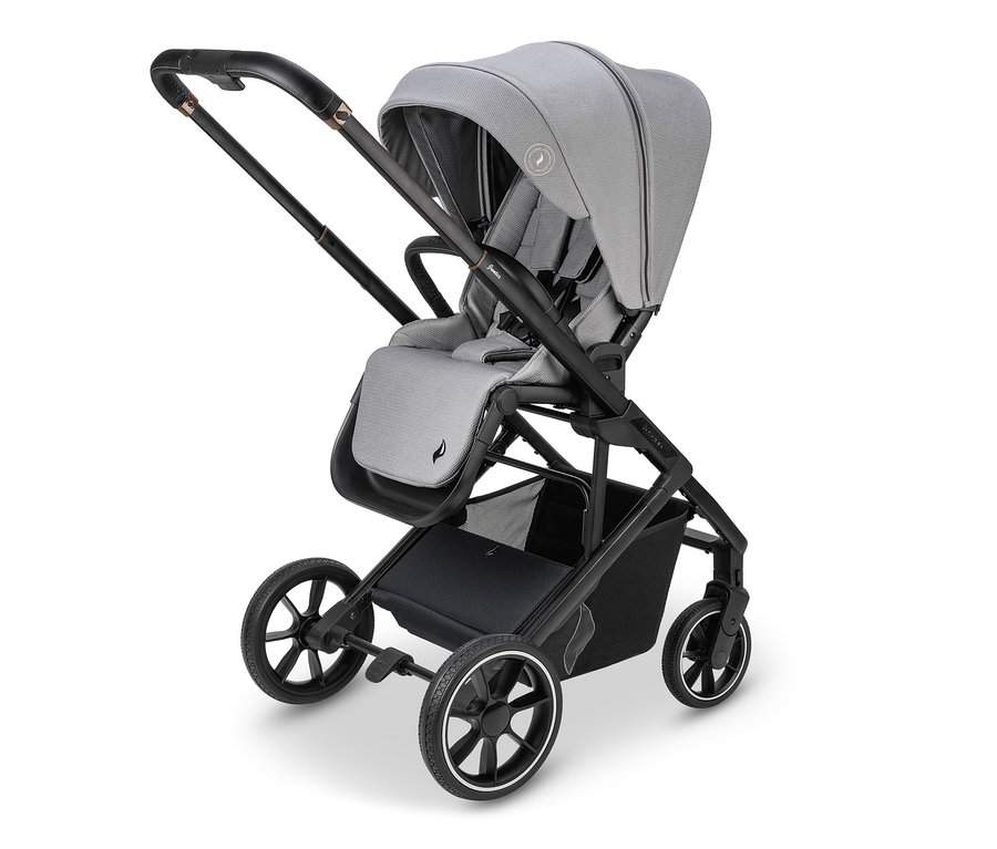 Grauer Osann Kombi-Kinderwagen Juntos.