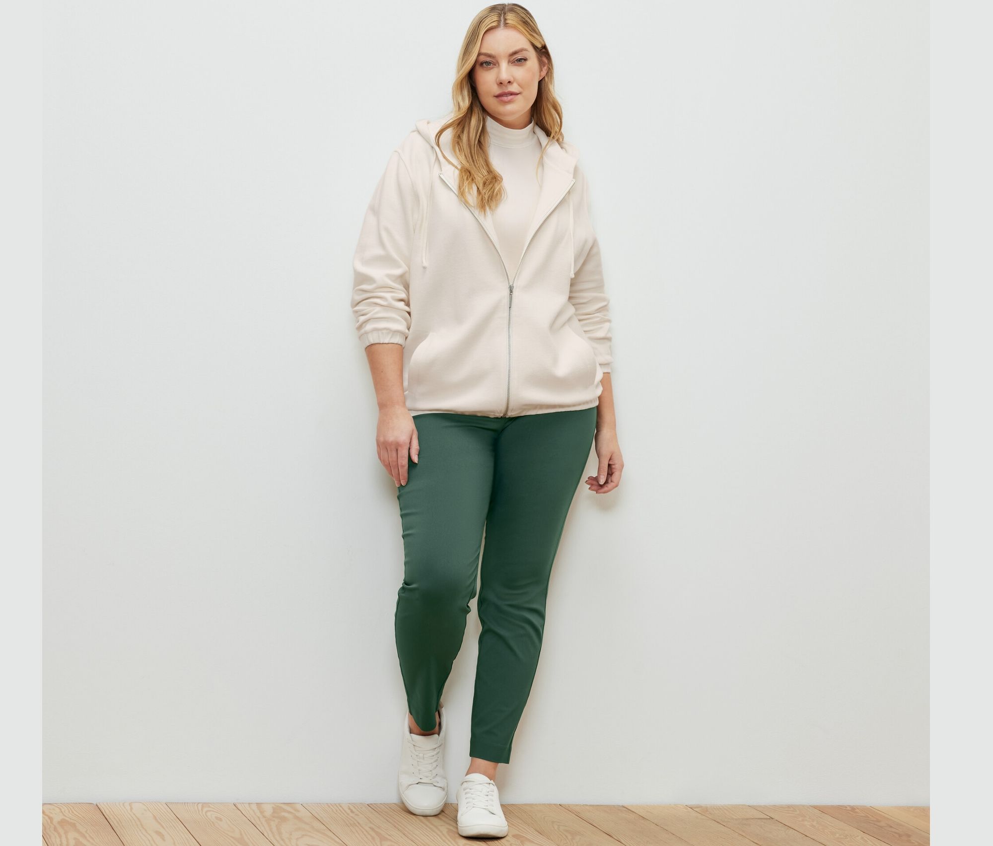 Thumbnail - Tchibo - Sweatjacke - Damen - Gr. L - creme