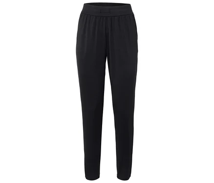 Eine schwarze Hose mit Gummizug.