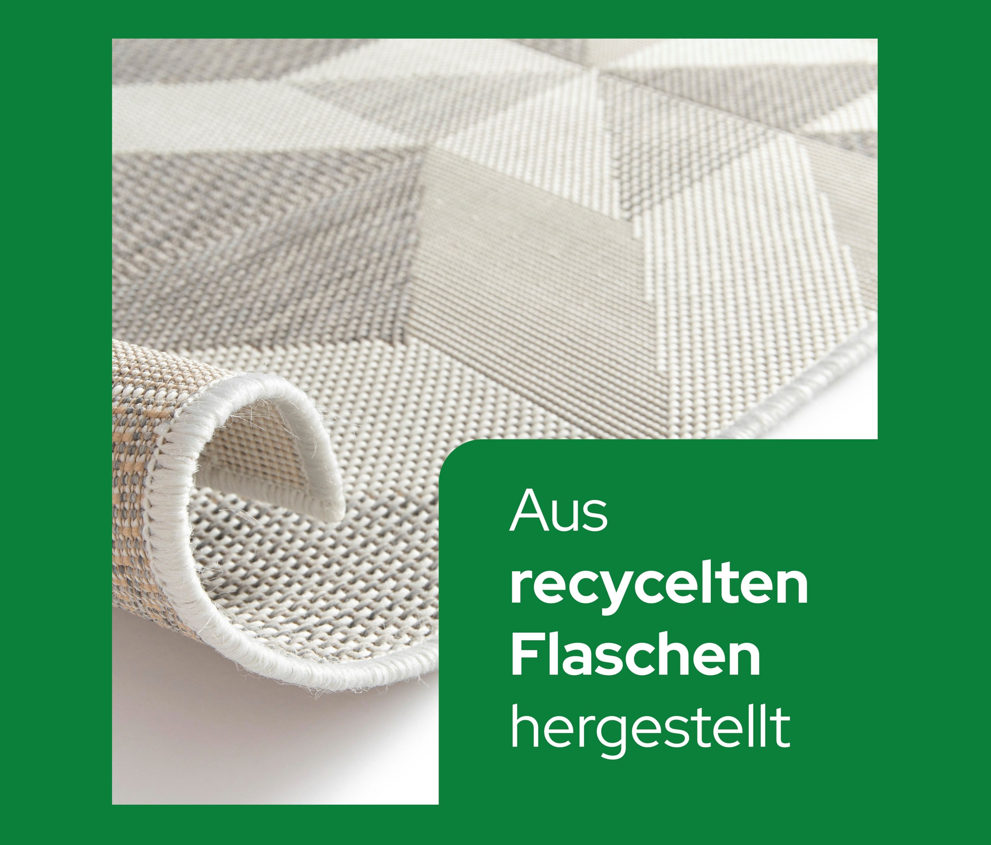 Thumbnail - Tchibo - Faltbarer Outdoor-Teppich im Mosaik-Design - beige