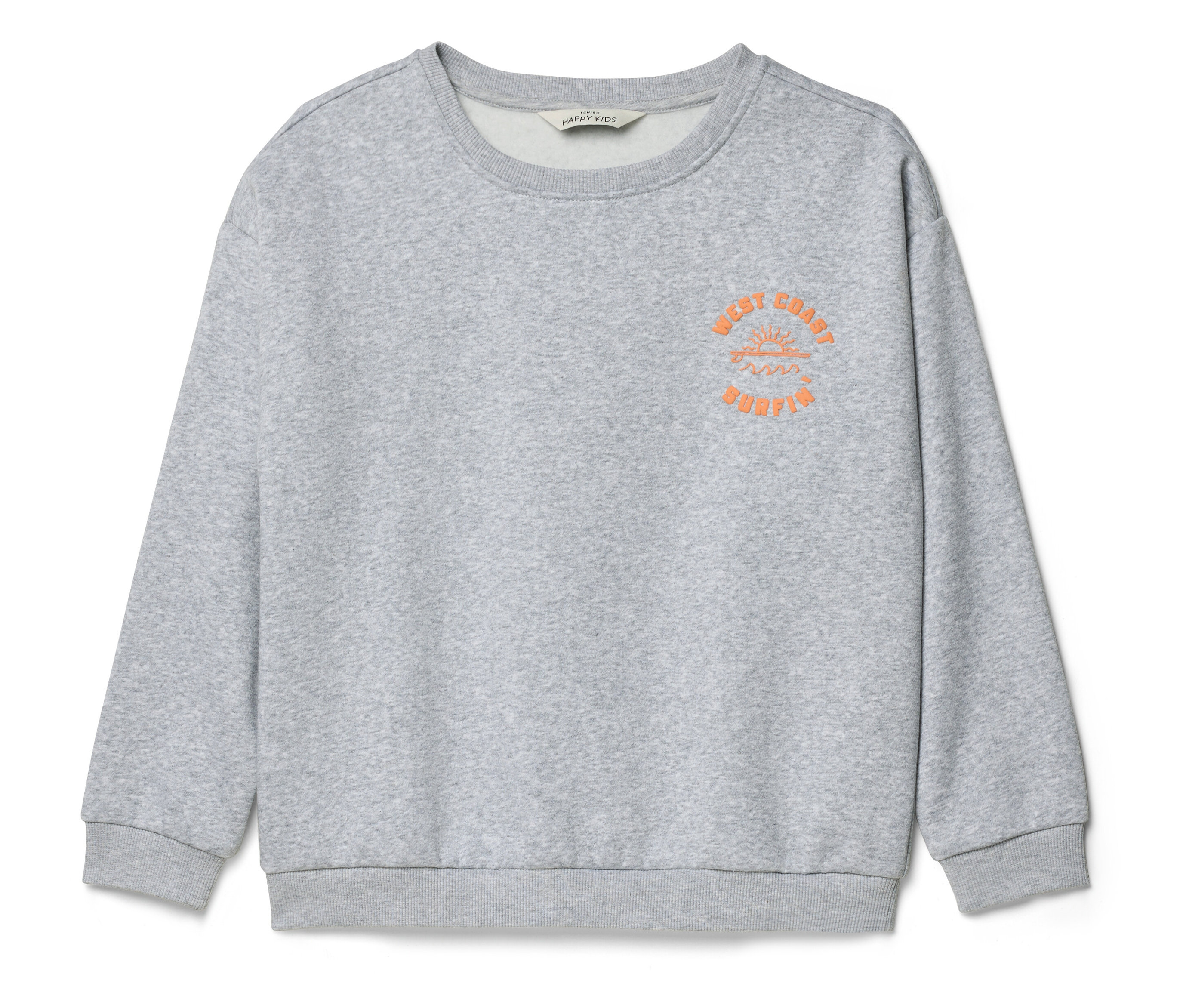Tchibo - Kinder-Sweatshirt mit überschnittenen Schultern - Jungen - Gr. 98/104 - grau - Baumwolle / Polyester