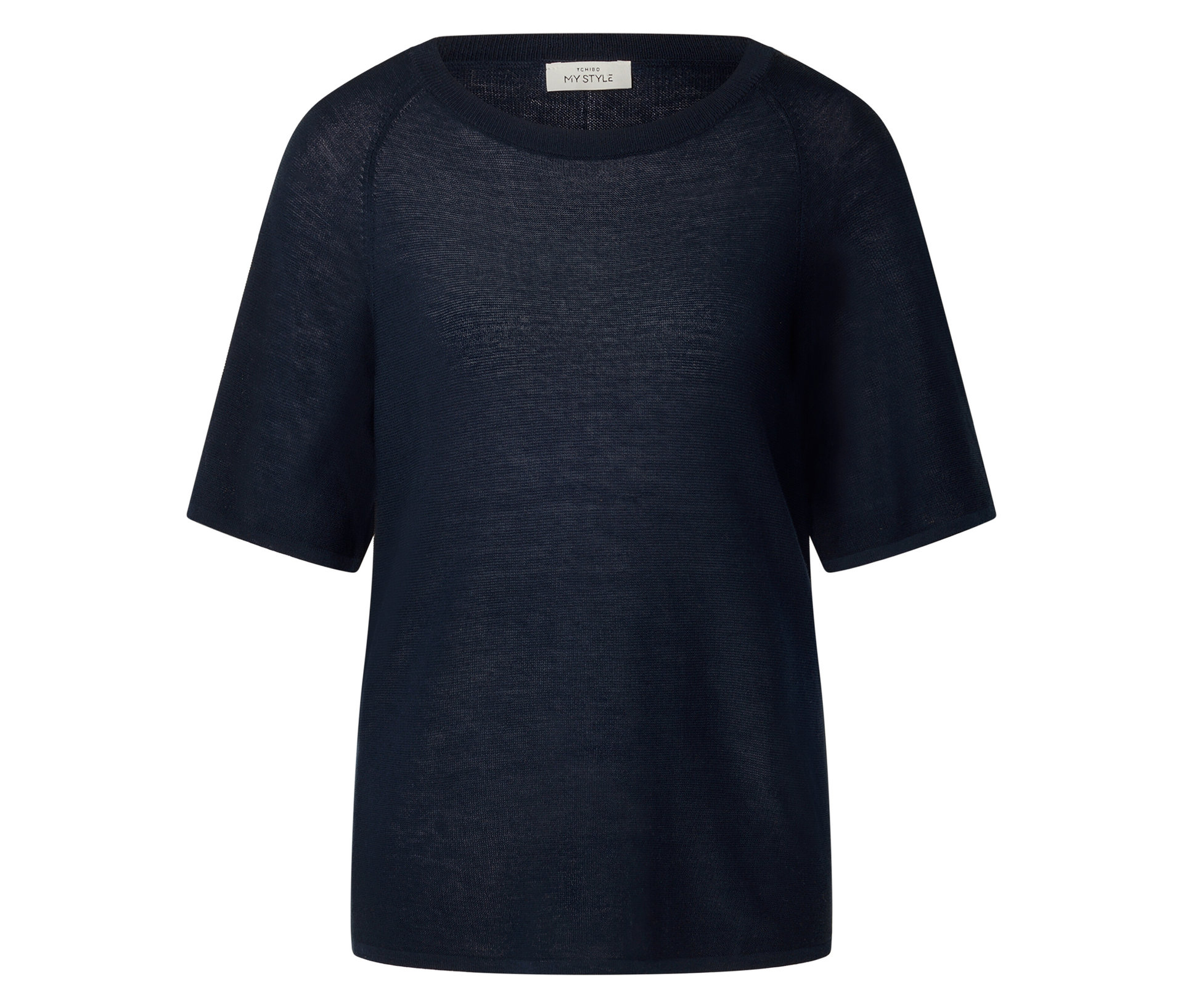 Feinstrick-Shirt - Damen - Gr. XL - dunkelblau - dunkelblau