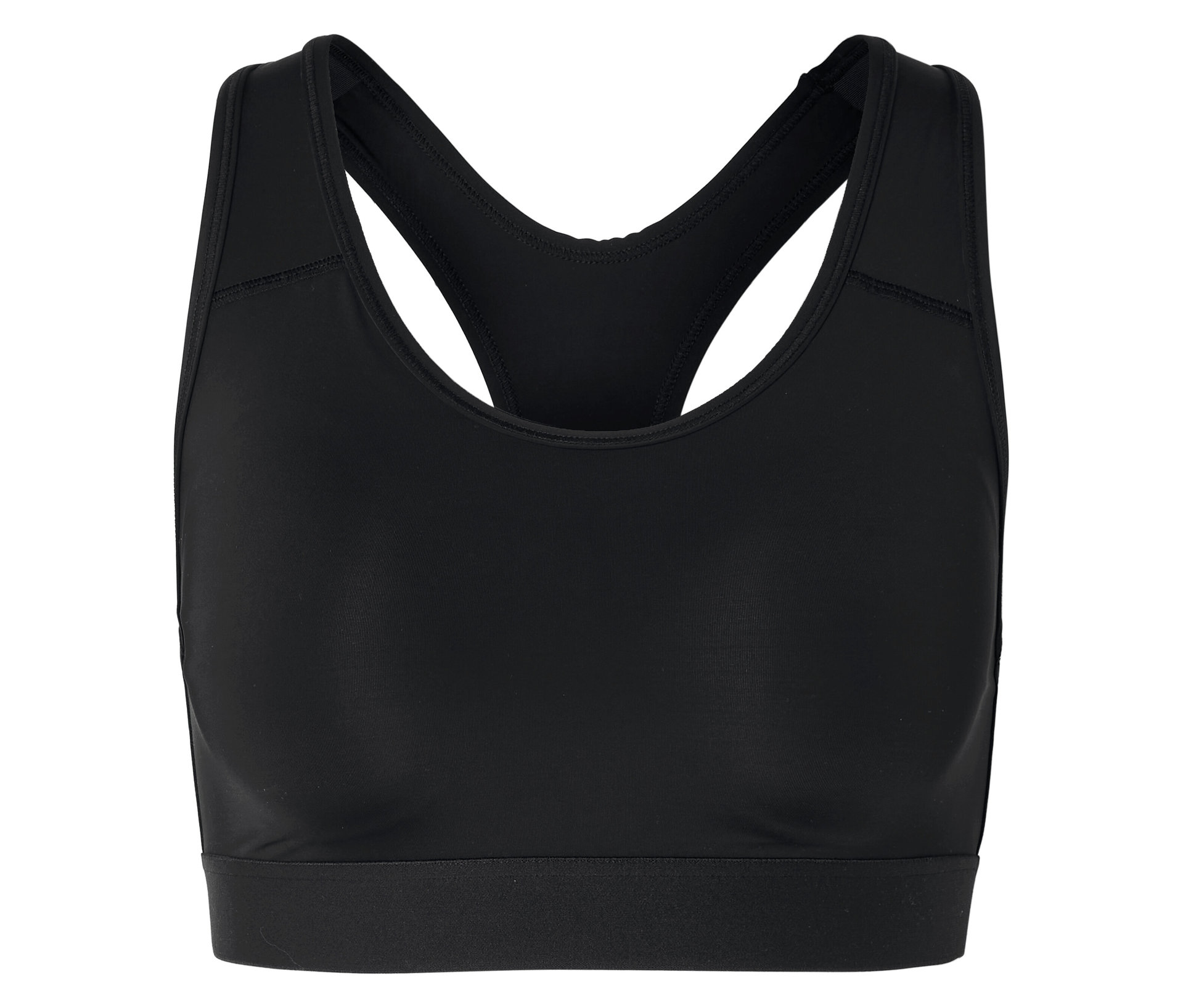 Sport-BH - Damen - Gr. XS - schwarz - schwarz