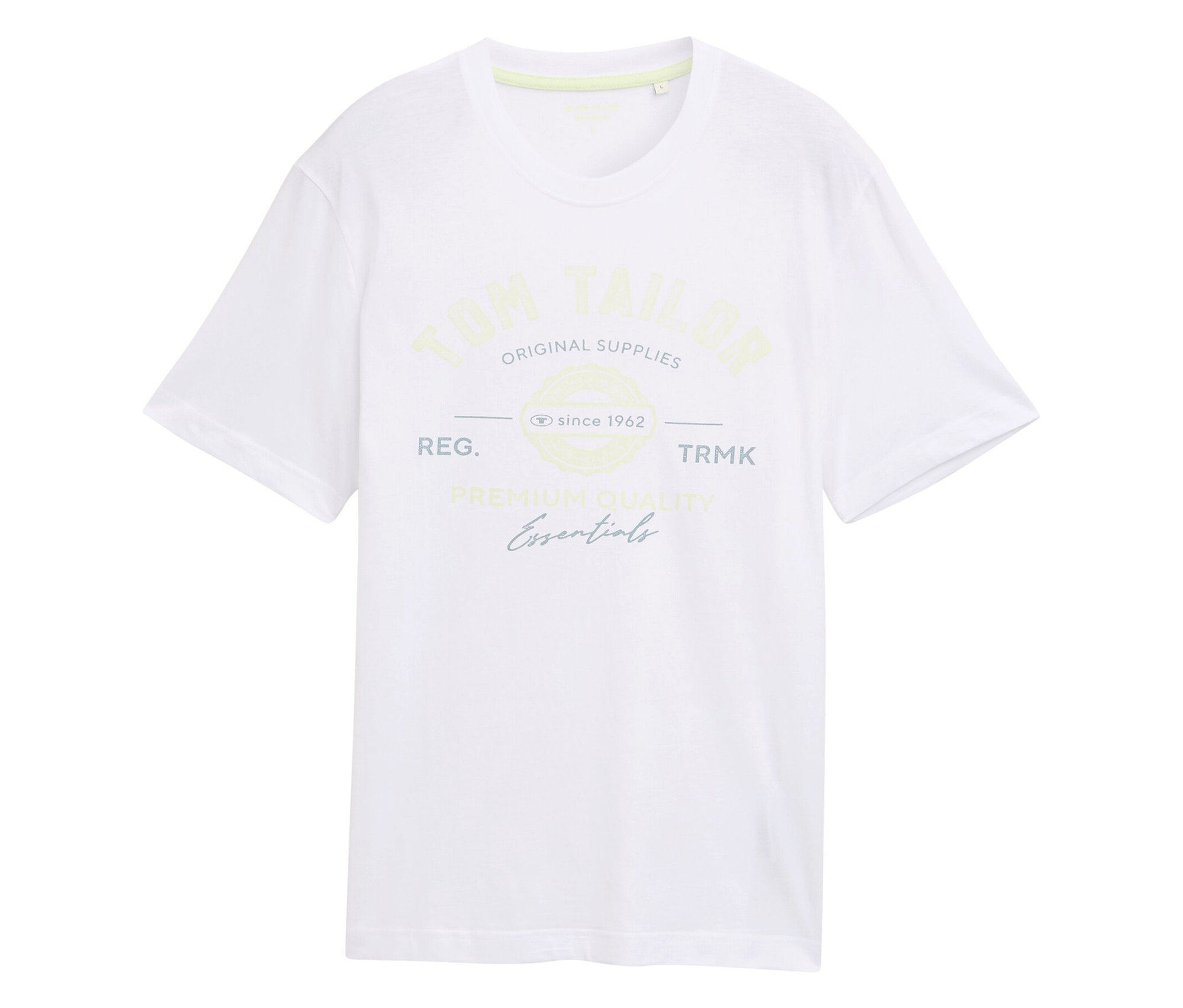 T-Shirt mit Logo - Herren - Gr. XL - weiß - weiß
