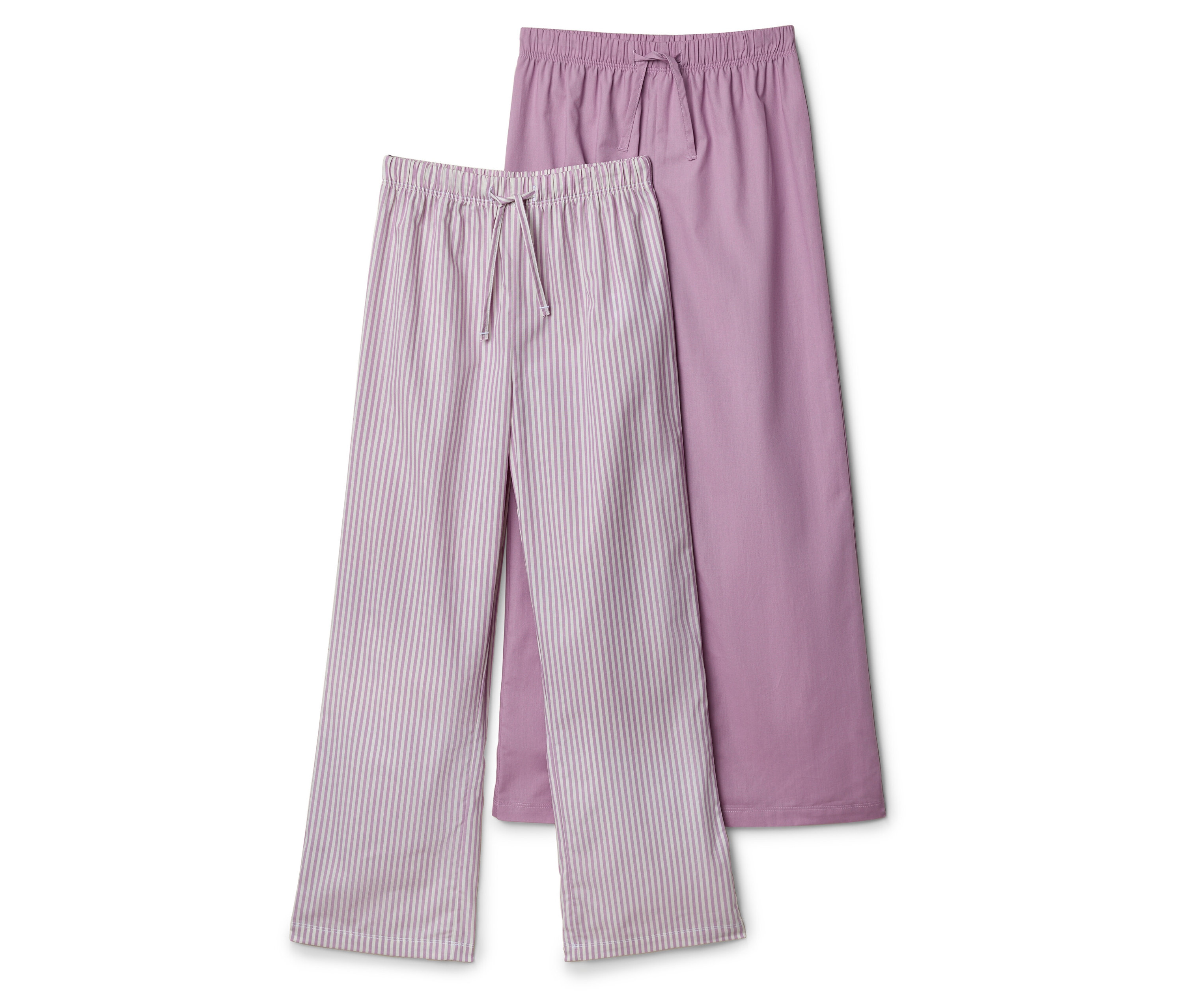 Tchibo - 2 Kinder-Pyjamahosen - Gr. 158/164 - hellgrau