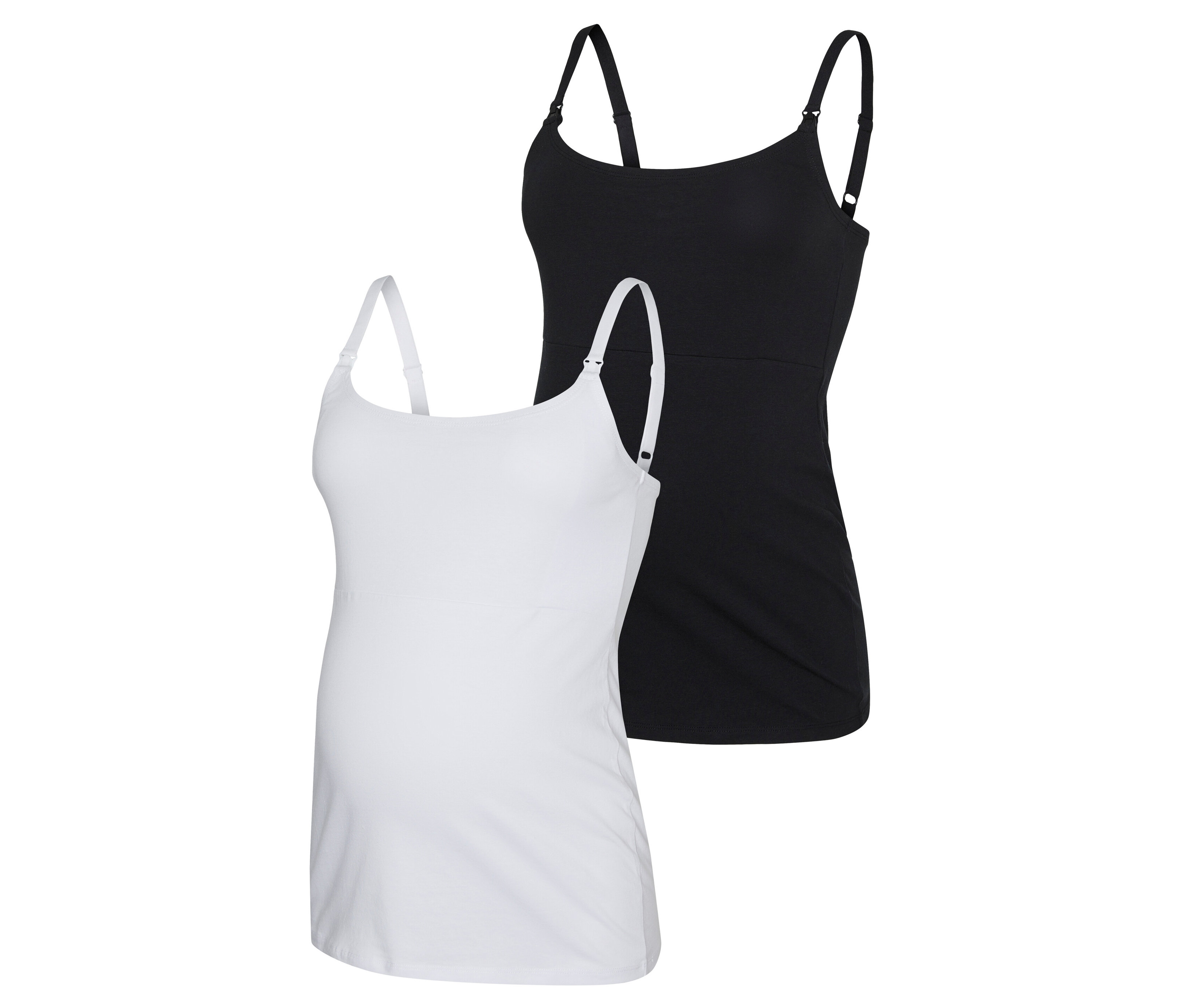 Mamalicious 2er Pack Spaghettiträger »Mlkerrie« - Damen - Gr. S - schwarz