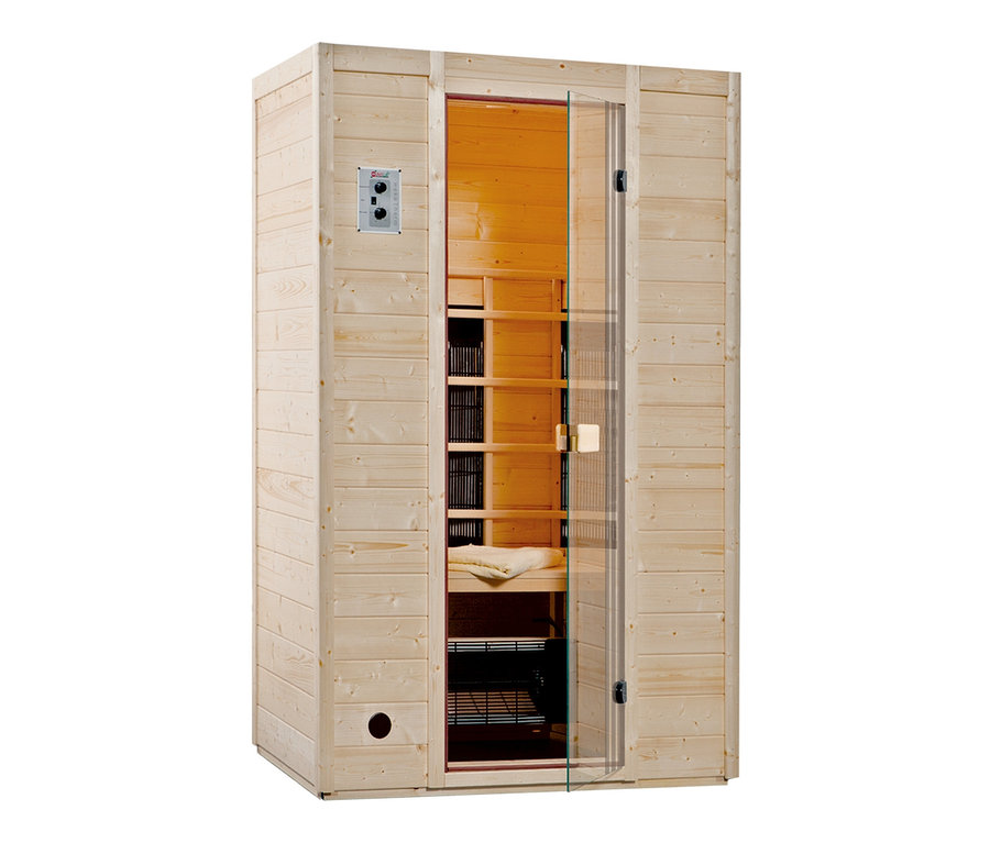 WEKA-Infrarotkabine mit 5 Keramikstrahlern, ca. 130 x 100.