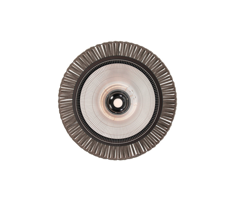 Nahaufnahme eines Sunred-Hänge-Heizstrahlers »Halogen Artix Corda«.