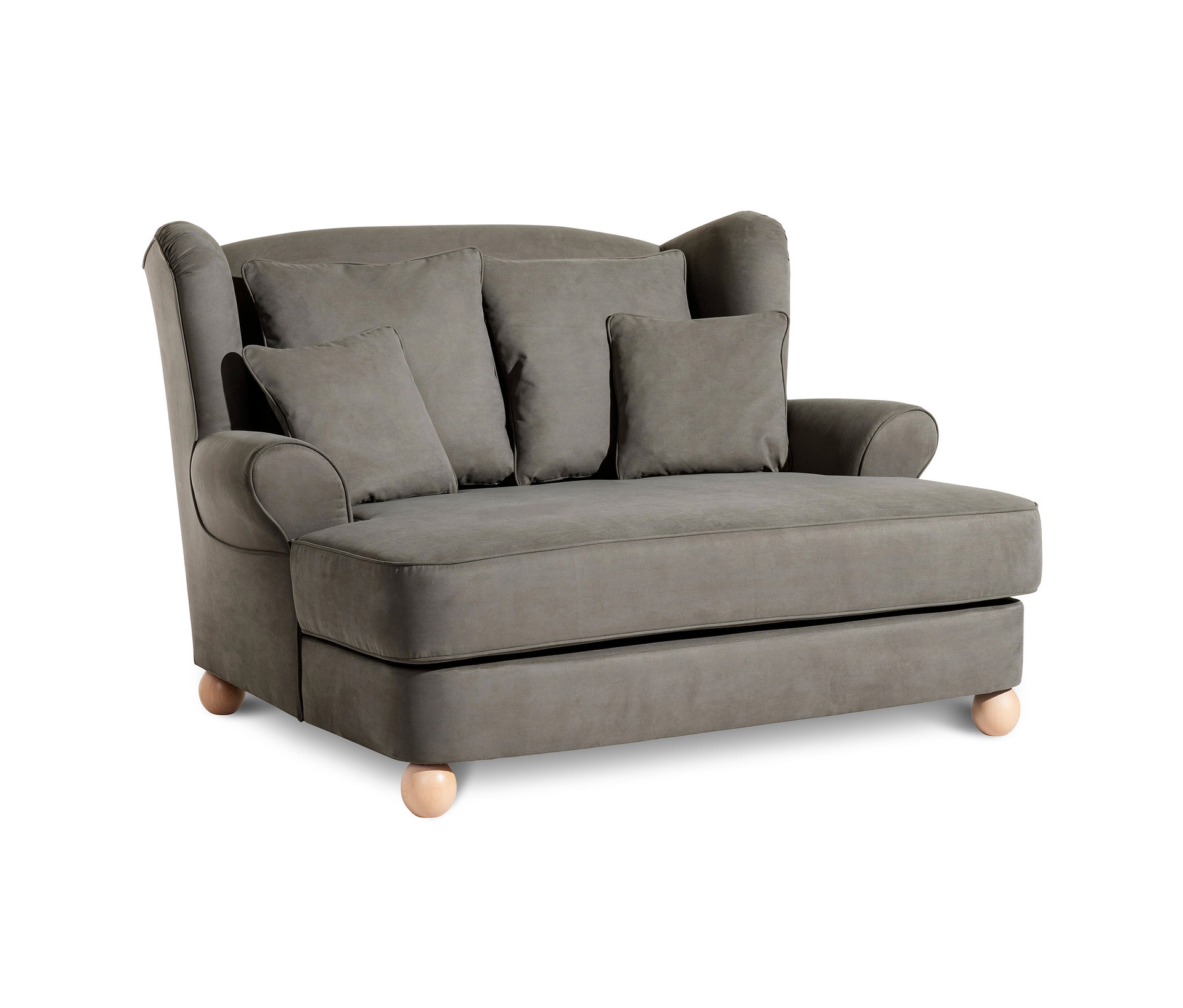 Tchibo - XXL-Ohrensessel »Harvard« - 154x144x102cm - braun - - Polyester / Holz / Holzwerkstoffe