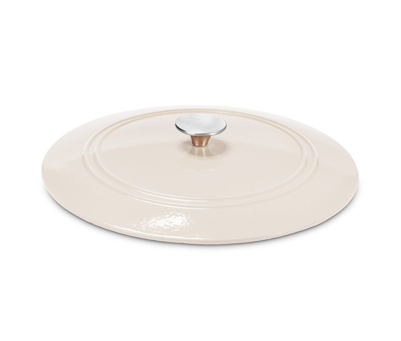 Deckel der Bräter-Pfanne, cremefarben.