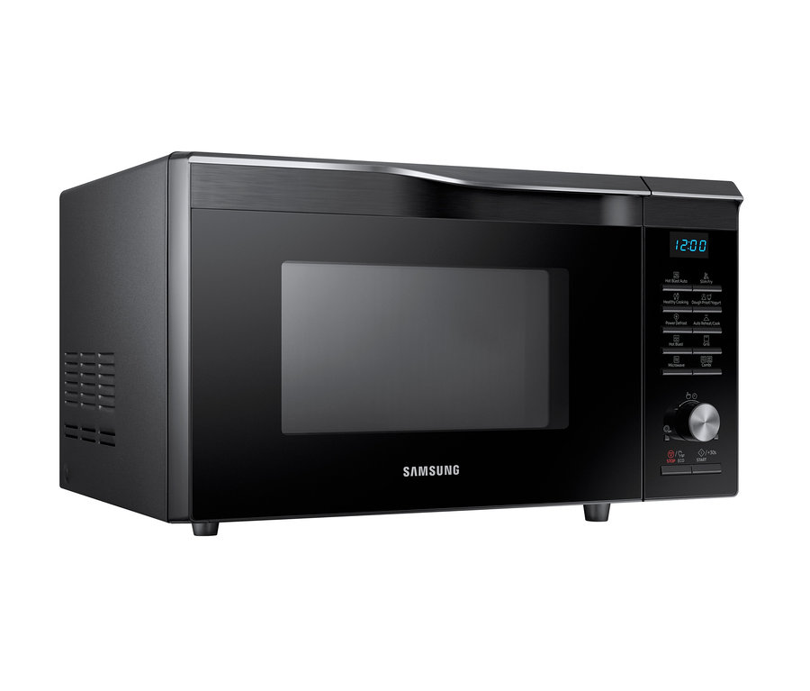 Schwarze Heißluft-Mikrowelle »MC28M6055CK/EG 28 L« von Samsung.