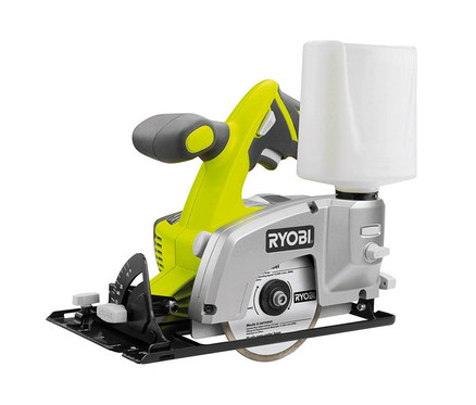 Detailaufnahme des RYOBI 18 V ONE+ Akku-Fliesenschneiders LTS180M.