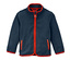 Blau mit orangefarbener Paspel