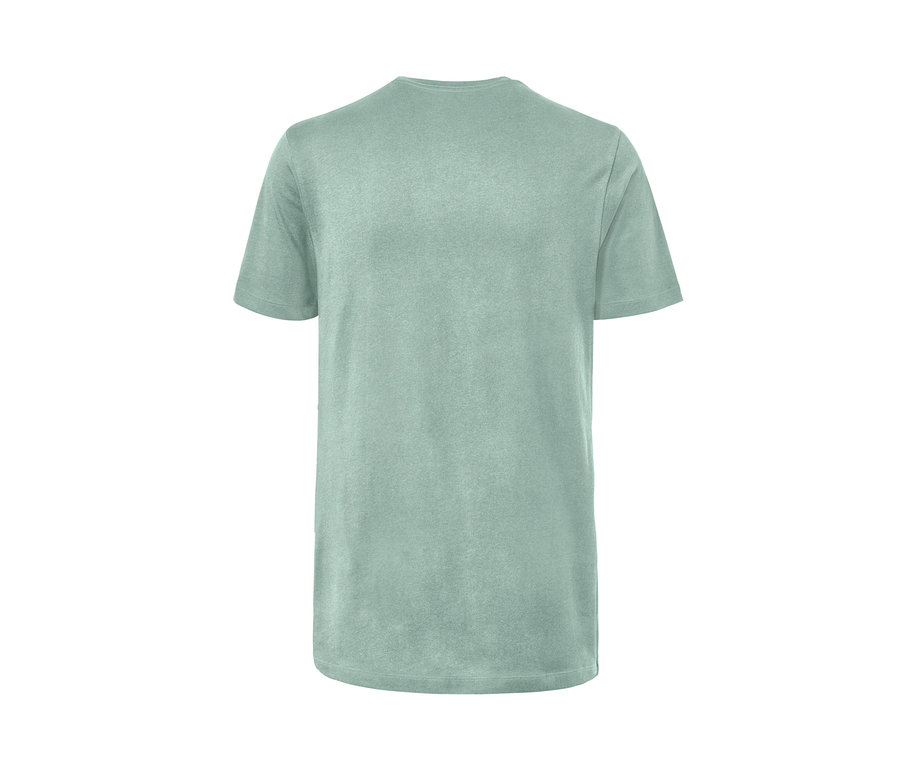 Hellgrünes Kurzarm-T-Shirt mit Rundhalsausschnitt. Ein T-Shirt aus dem 2 T-Shirts mit Rundhalsausschnitt Set.