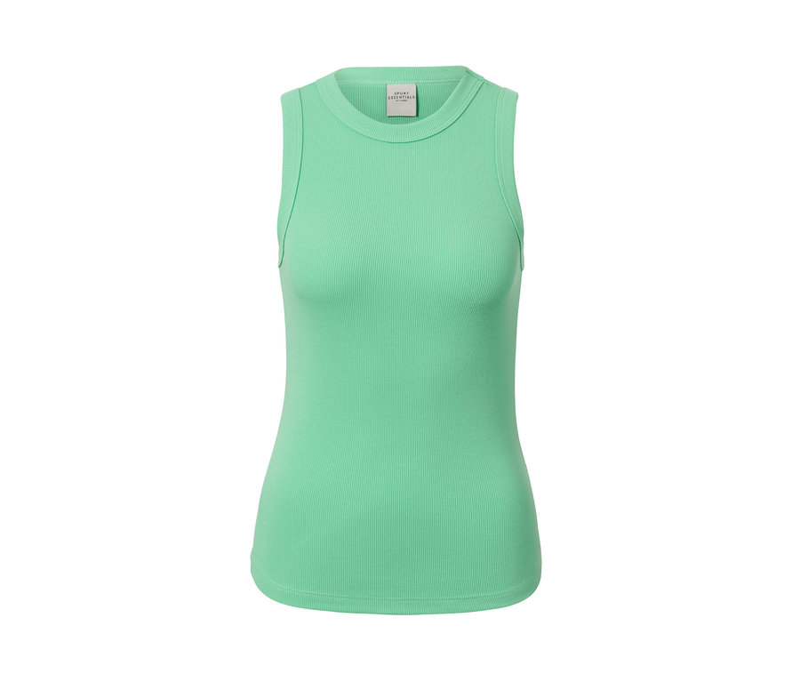 Grünes Sporttop.