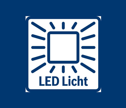 Blaues LED-Licht-Logo.