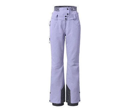 Fliederfarbene Ski- und Snowboardhose.