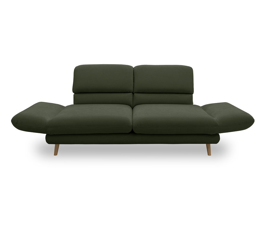 Grünes, drehbares 2-Sitzer Sofa »Malaga« aus der DOMO collection.