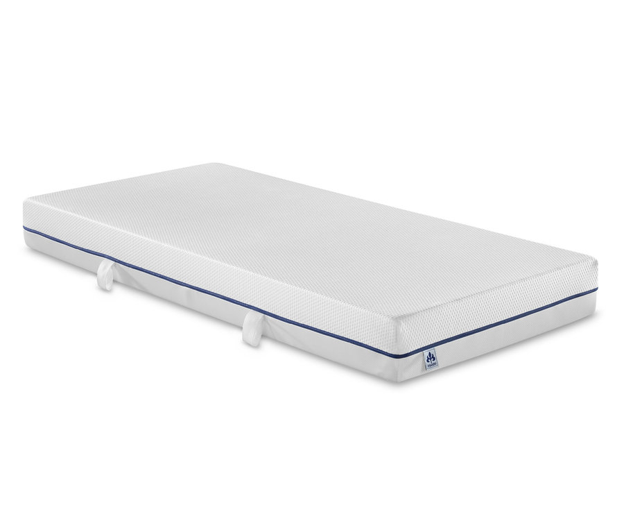 Eine weiße irisette® Kaltschaummatratze »Core Duo« H3/H4.