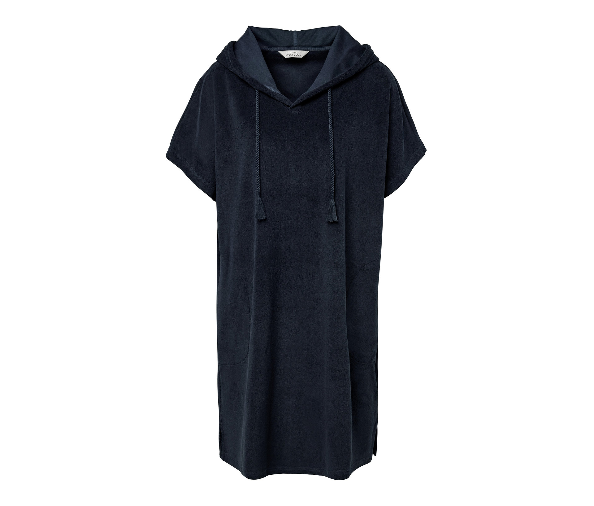 Frottee-Strandkleid - Damen - Gr. L - dunkelblau - dunkelblau