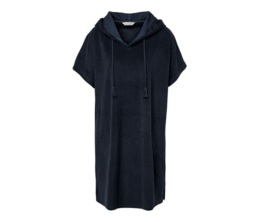 Frottee-Strandkleid, blau
