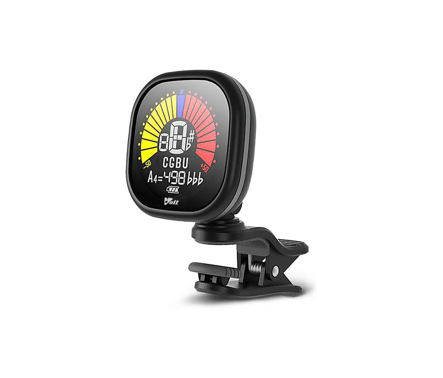 Schwarzes digitales Clip-On-Stimmgerät.