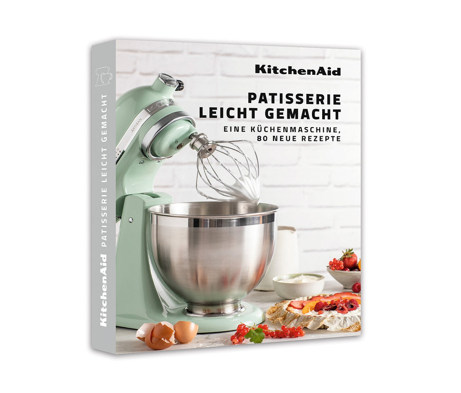 Buchcover mit einer Abbildung der KitchenAid ARTISAN Küchenmaschine.