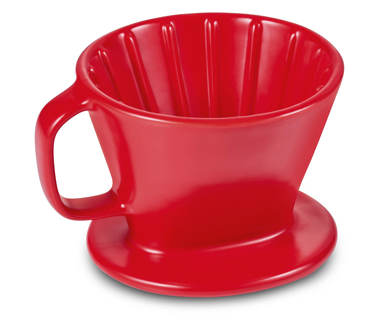 Roter Kaffee Handfilter, Größe 101.
