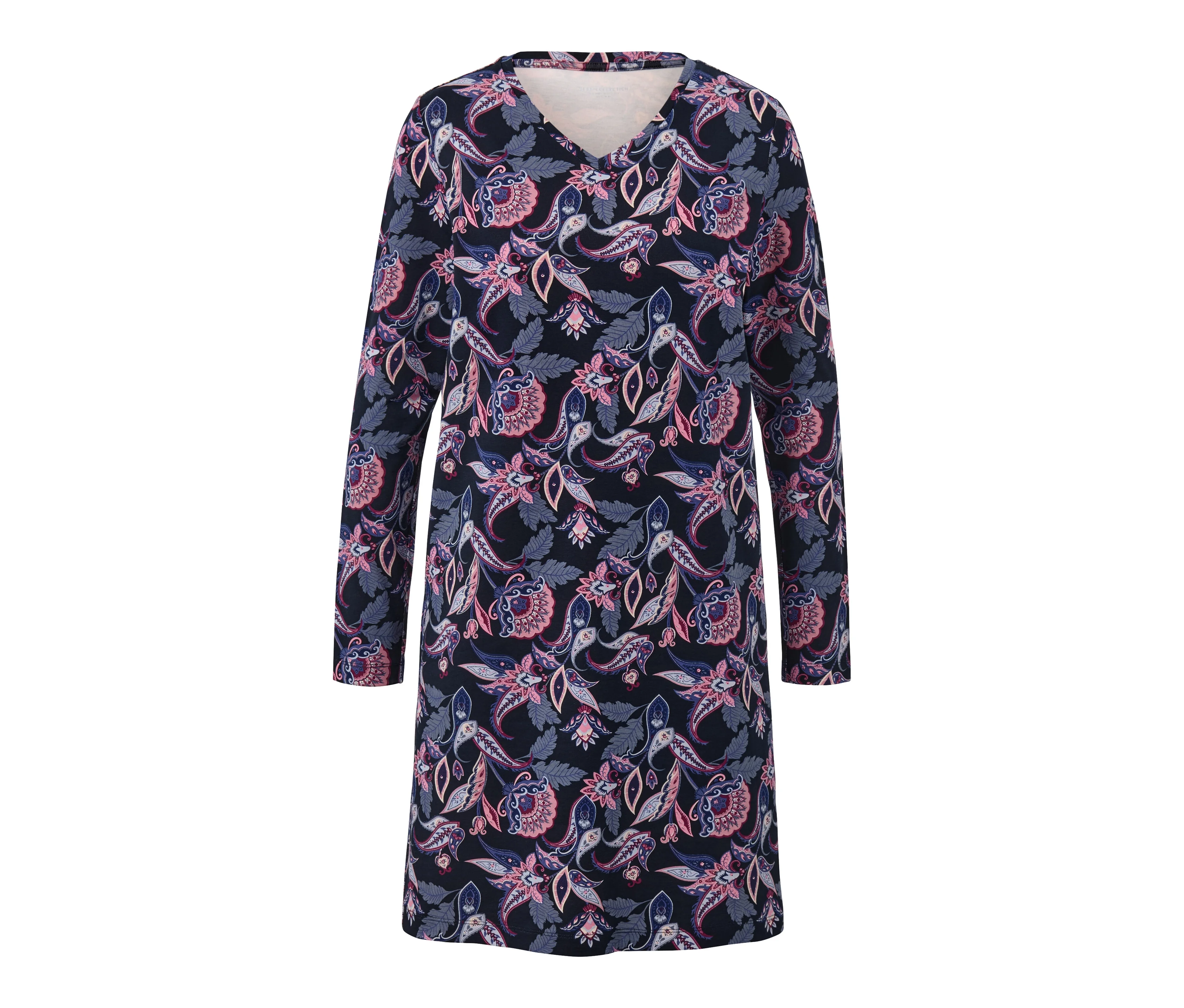 Blau am günstig Kaufen-Tchibo - Nachthemd - Damen - Gr. L - dunkelblau. Tchibo - Nachthemd - Damen - Gr. L - dunkelblau <![CDATA[Nachthemd, Paisley Farbe: Dunkelblau mit Paisley-Alloverprint Material: 58% Baumwolle (Unterstützt die Initiative Cotton made in Africa), 39% Viskose