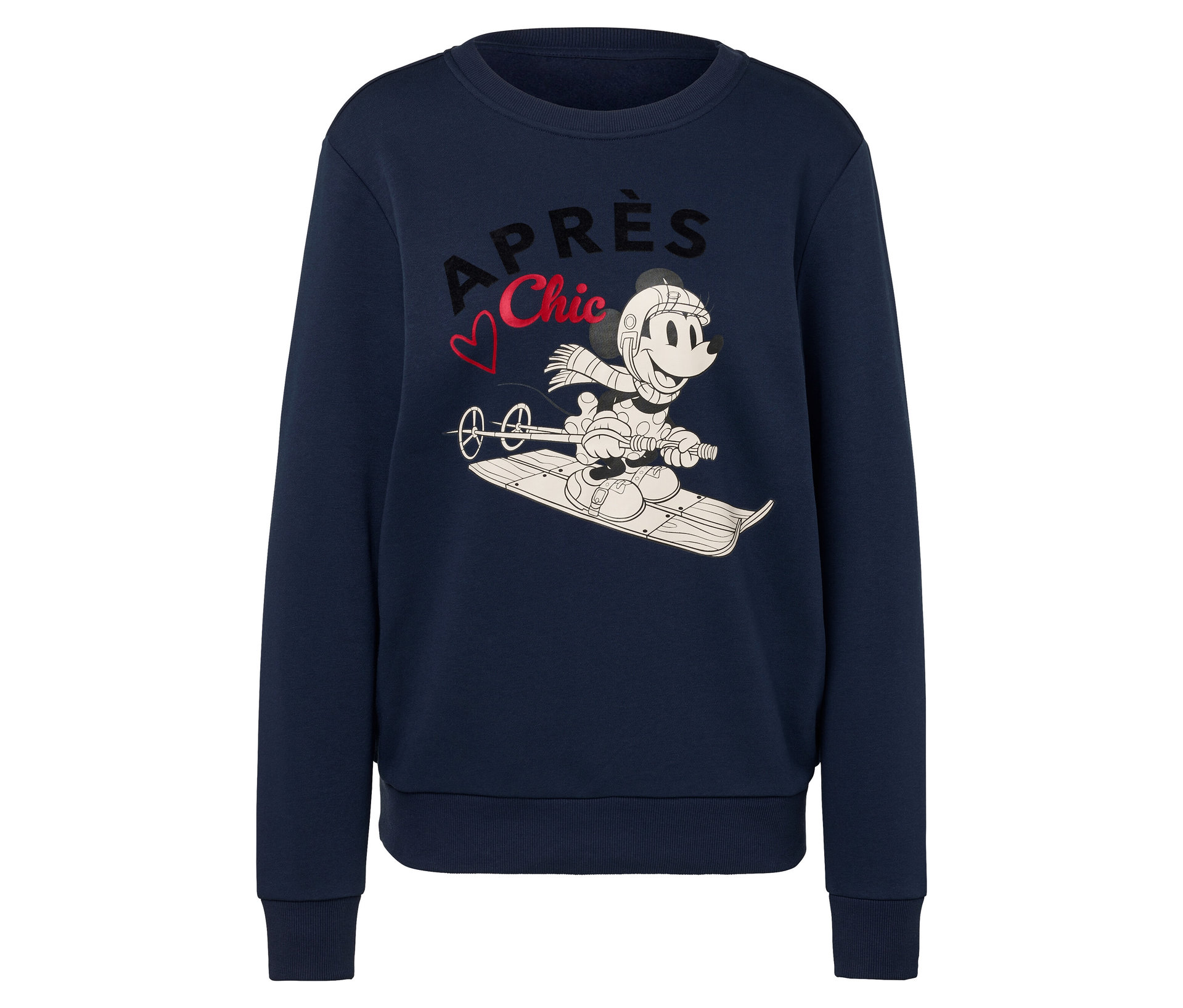 Sweatshirt »Mickey Mouse« - Damen - Gr. L - dunkelblau/print - dunkelblau
