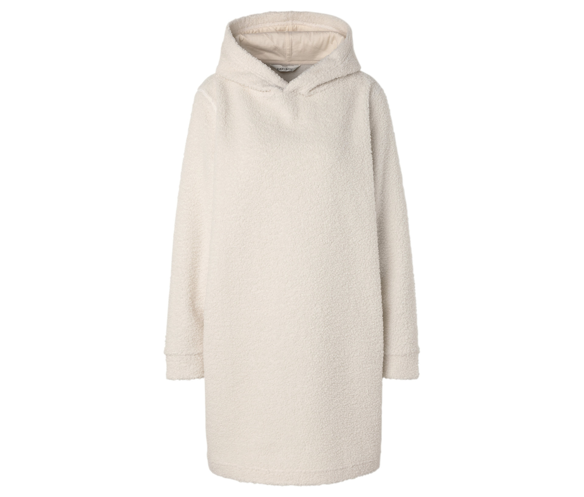 Kuschel-Loungewear-Kleid - Damen - Gr. M - creme - creme