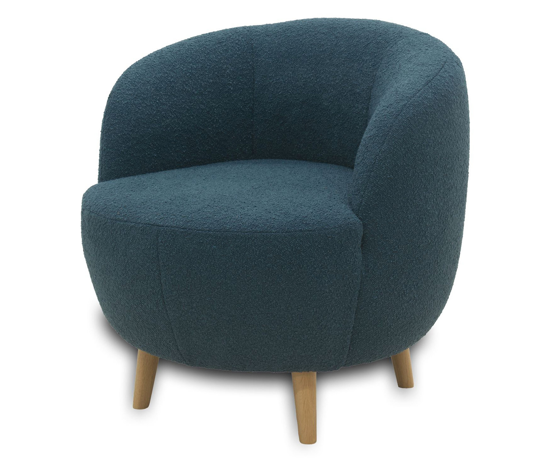 Domo Sessel »Ahus« - 72x76x72cm - dunkelblau - - Polyester / Holzwerkstoffe