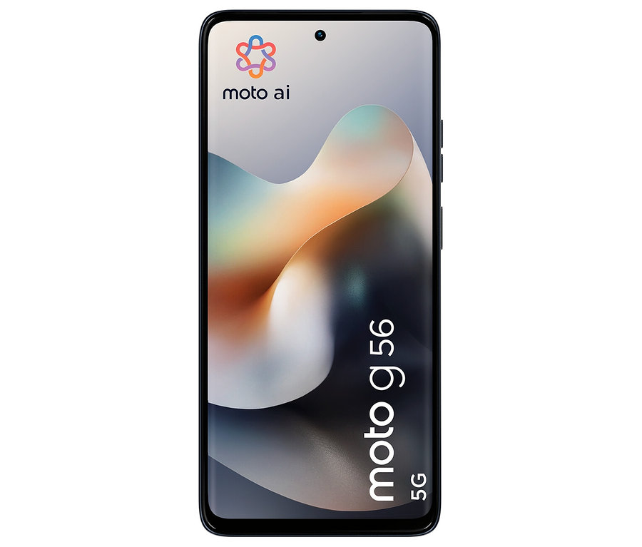 Schwarzes Motorola moto g56 5G mit 256 GB.