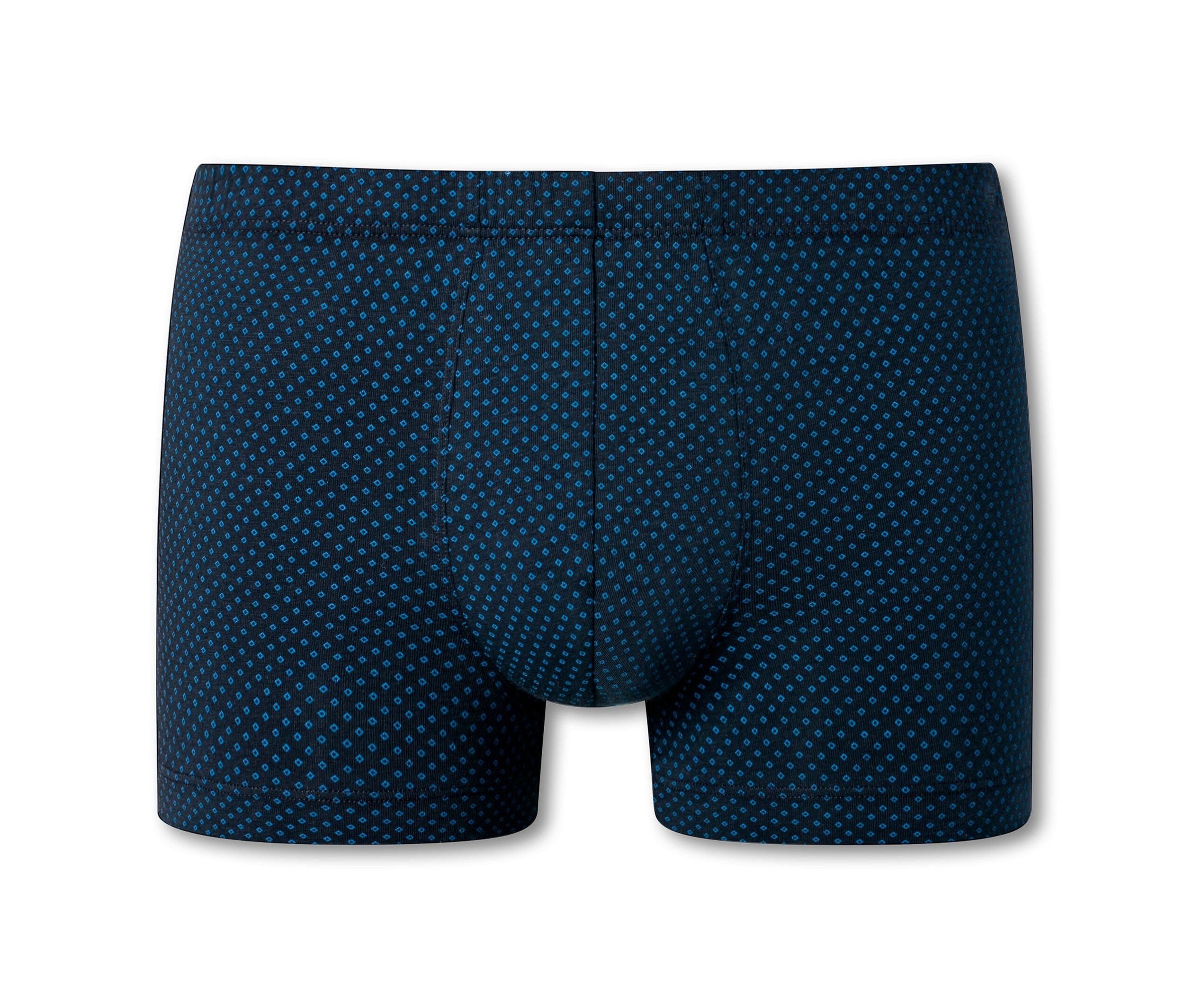 Schiesser Shorts - Gr. M/5 - dunkelblau/print