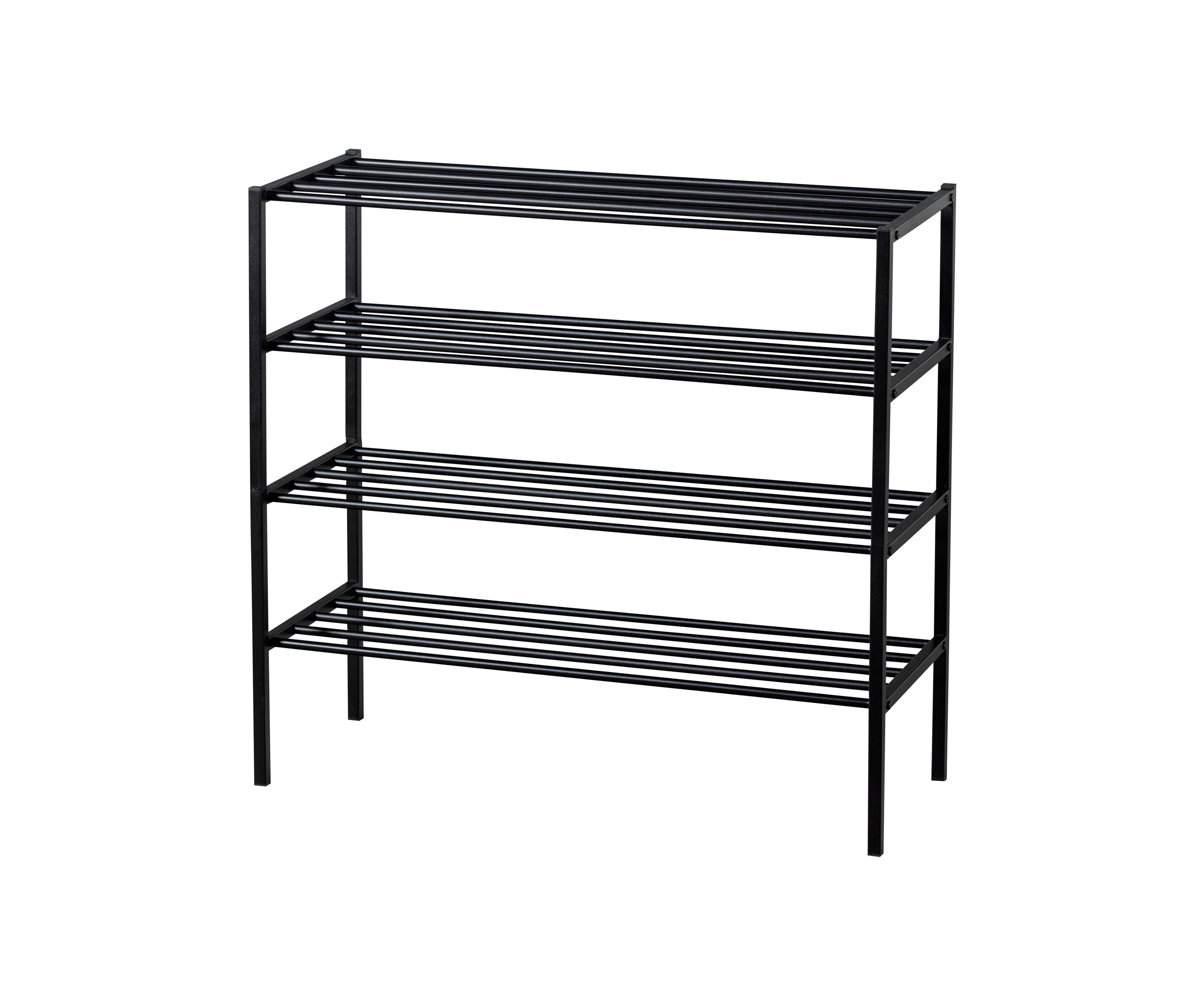 Tchibo - Woood Schuhregal »Ferro« - 85x35x80cm - schwarz - Metall