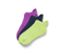 3 Paar Funktions-Sportsocken, violett, lime, dunkelblau - Mehrfarbig