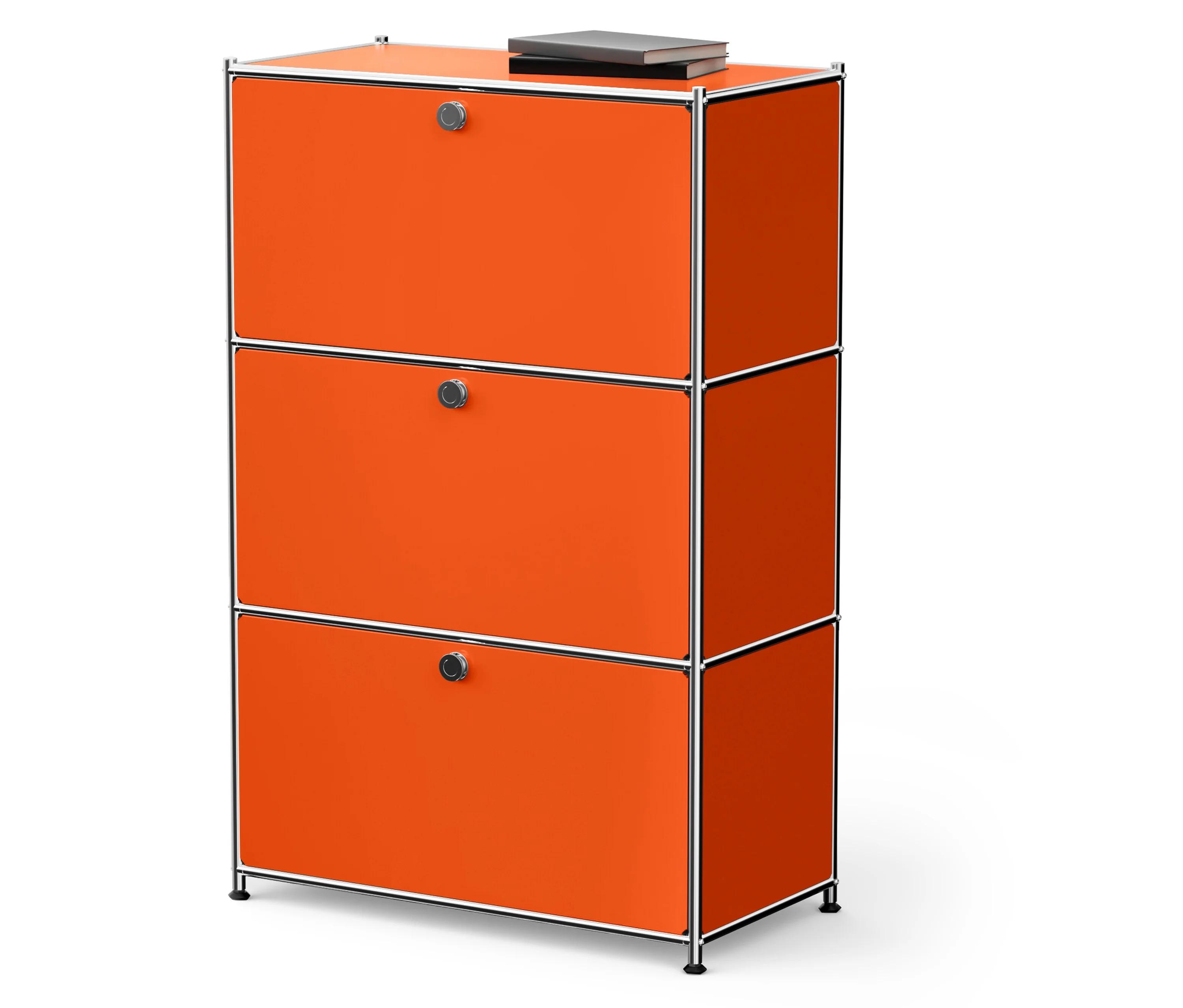 60,5cm günstig Kaufen-Tchibo - Kommode Metall »Cn3« mit 3 Klappenfächern - 77x40x120,5cm - orange - Stahl / Aluminium / Kunststoff. Tchibo - Kommode Metall »Cn3« mit 3 Klappenfächern - 77x40x120,5cm - orange - Stahl / Aluminium / Kunststoff <![CDA
