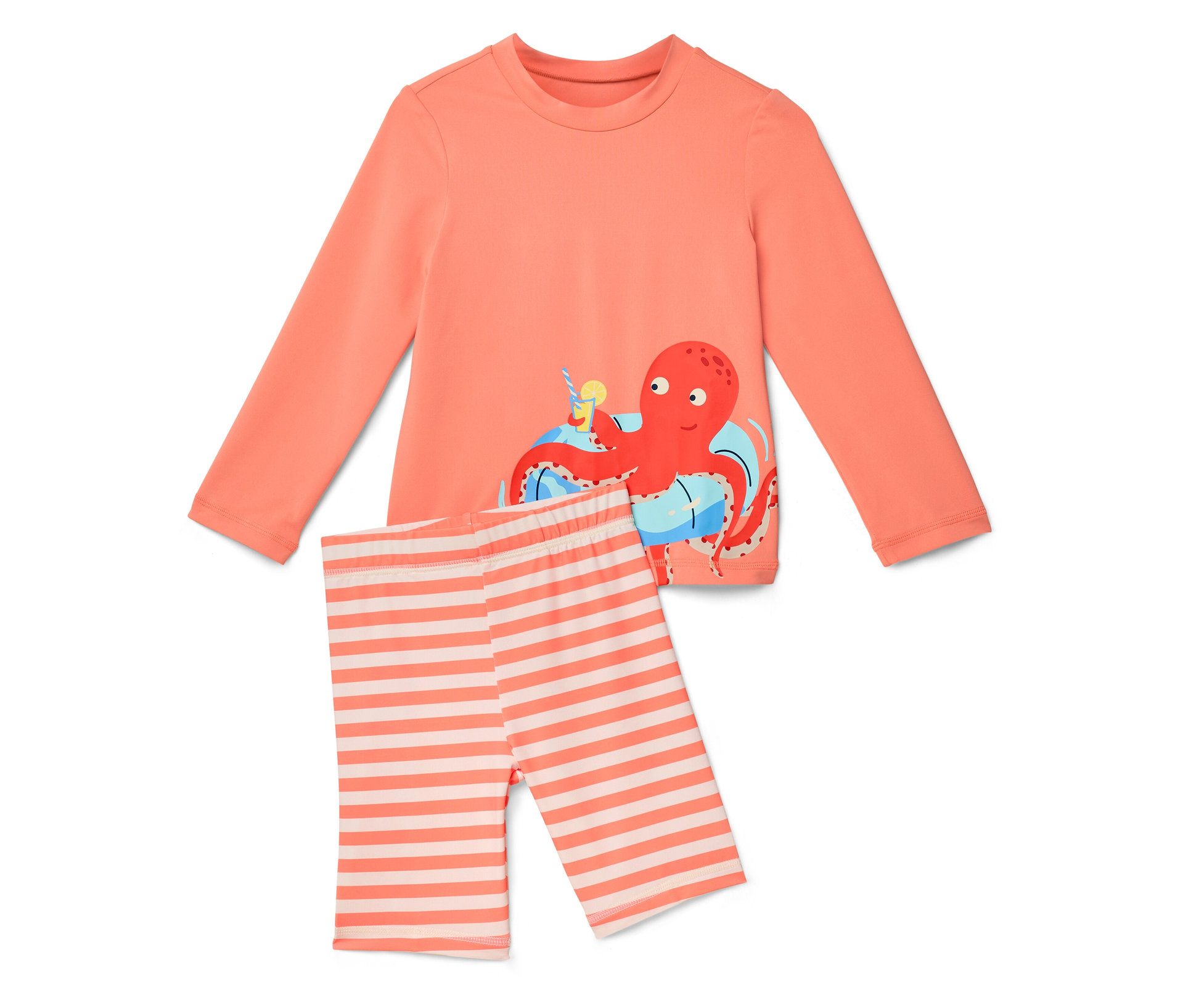 Tchibo - Kinder-Kombi mit UV-Schutzfaktor 50+ - Baby - Gr. 74/80 - orange/print - Polyester