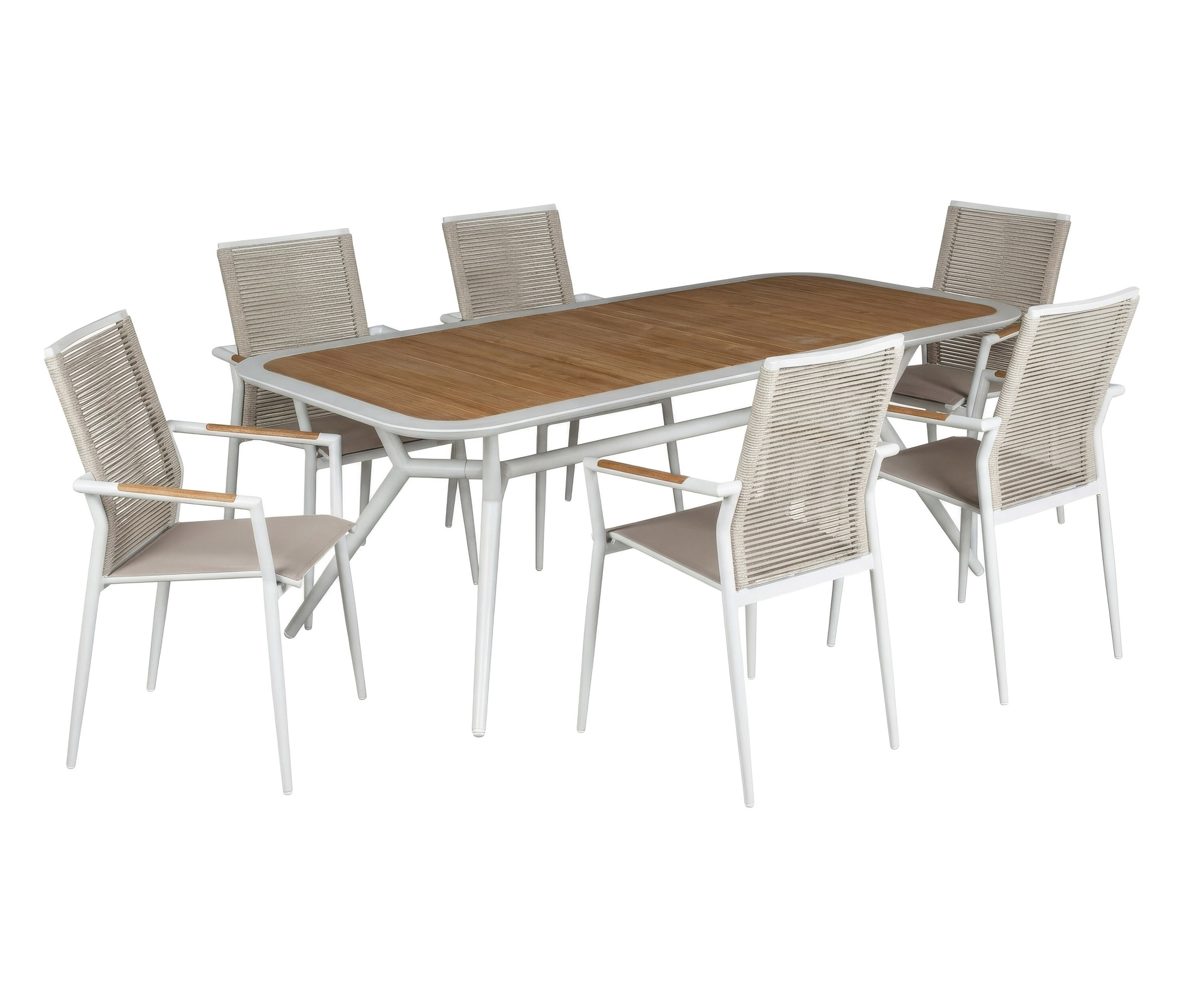 deVries Dining-Set - 58x65x92cm - beige -