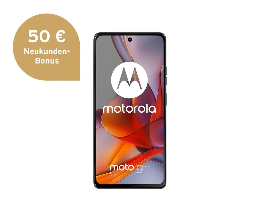 Graues Motorola moto g55 5G 256GB Smartphone.
