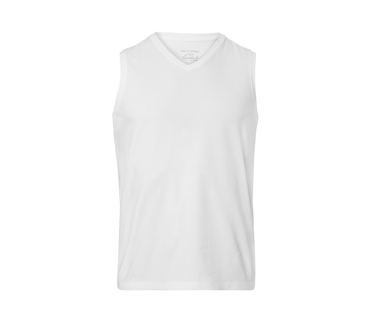 Weisses Jersey-Tanktop.