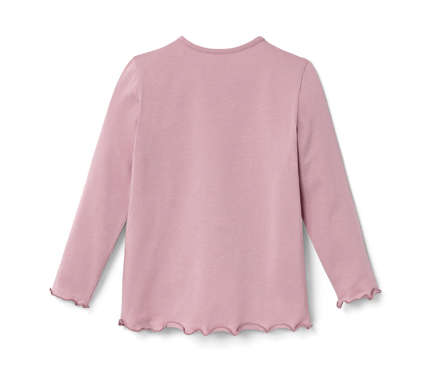 Rosa Langarmshirt, 2 Stück.