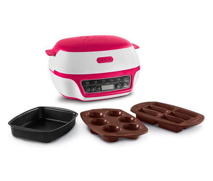 Tefal Brot- und Kuchenbackautomat/Mini-Ofen "Cake Factory" mit drei Backformen.