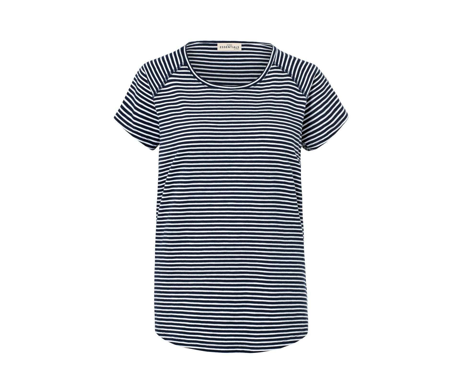 Tchibo - Gestreiftes T-Shirt - Damen - Gr. M - dunkelblau/gestreift
