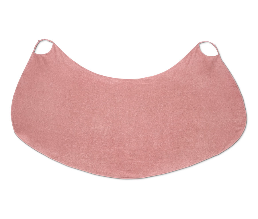 Rosafarbenes Handtuch-Kleid mit Trägern.