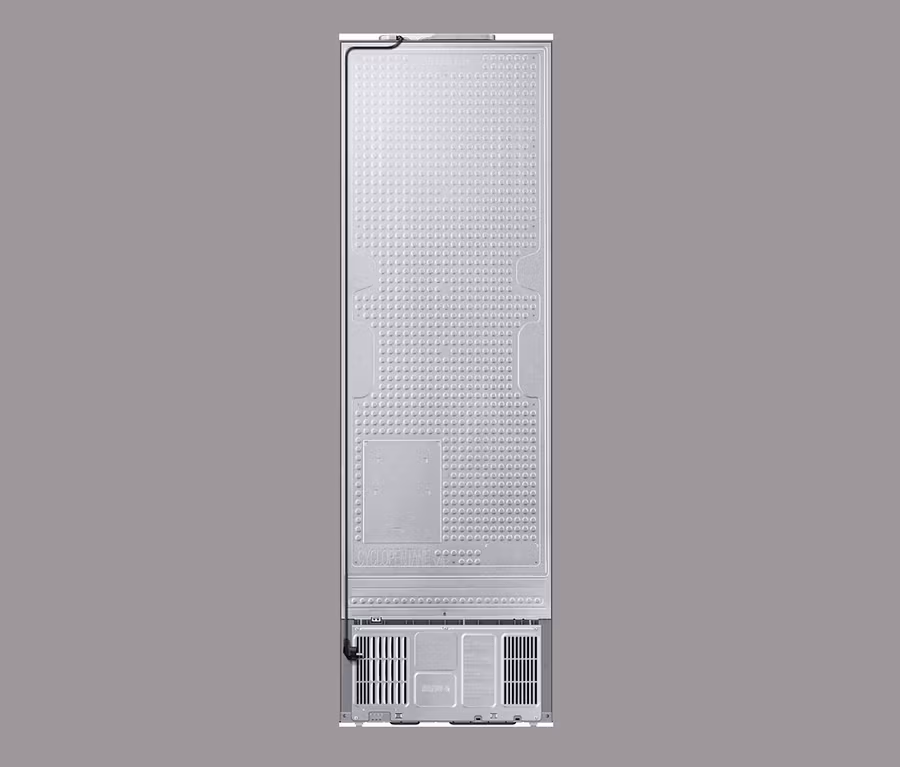 Rückansicht der Samsung Kühl-Gefrierkombination RL36T600CSA/EG.