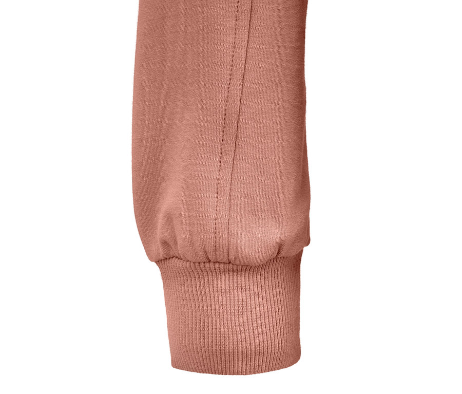 Detailansicht Ärmel des Sweatshirts.