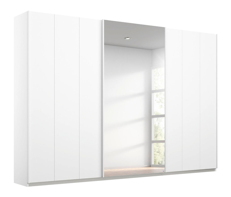 Weißer Schwebetürenschrank »Fargo«, 271 cm, mit Spiegeltür.