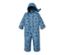 Blauer Kinder-Schneeanzug mit Dinos.